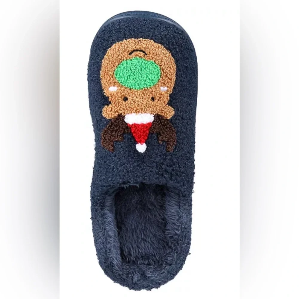 FAMILY PAJAMAS Little Kid's Reindeer Closed-Toe slippers Size 11-12 Navy